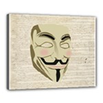 We The Anonymous People Canvas 20  x 16  (Framed)