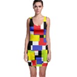 Random Geometrics Bodycon Dress