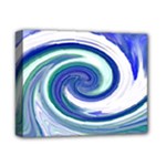 Abstract Waves Deluxe Canvas 14  x 11  (Framed)