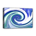 Abstract Waves Deluxe Canvas 18  x 12  (Framed)
