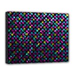 Polka Dot Sparkley Jewels 2 Canvas 14  x 11  (Framed)