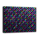 Polka Dot Sparkley Jewels 2 Canvas 16  x 12  (Framed)