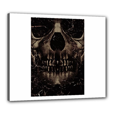 Skull Poster Background Canvas 24  x 20  (Framed) from UrbanLoad.com