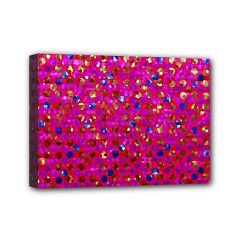 Polka Dot Sparkley Jewels 1 Mini Canvas 7  x 5  from UrbanLoad.com
