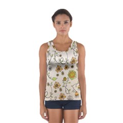 Yellow Whimsical Flowers  Tops from UrbanLoad.com