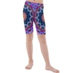 Purple Lotus Kid s Mid Length Swim Shorts