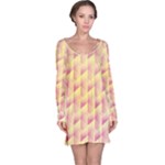 Geometric Pink & Yellow  Long Sleeve Nightdress