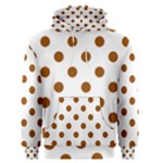 Polka Dots - Brown on White Men s Pullover Hoodie