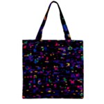 Purple galaxy Zipper Grocery Tote Bag