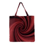 Elegant red twist Grocery Tote Bag