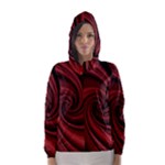 Elegant red twist Hooded Wind Breaker (Women)