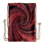 Elegant red twist Drawstring Bag (Large)