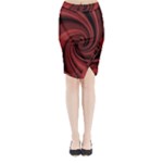 Elegant red twist Midi Wrap Pencil Skirt