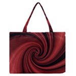 Elegant red twist Medium Zipper Tote Bag