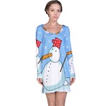 Snowman Long Sleeve Nightdress