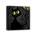 Black cat - Halloween Mini Canvas 4  x 4 