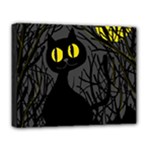 Black cat - Halloween Deluxe Canvas 20  x 16  
