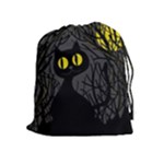 Black cat - Halloween Drawstring Pouches (Extra Large)