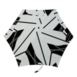 White and Black  Mini Folding Umbrellas