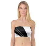 White and Black  Bandeau Top
