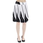 White and Black  Pleated Skirt