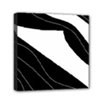 White and black decorative design Mini Canvas 6  x 6 