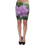 Purple Rhododendron Flower Bodycon Skirt