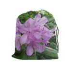 Purple Rhododendron Flower Drawstring Pouches (Extra Large)