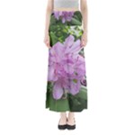 Purple Rhododendron Flower Maxi Skirts