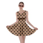Polka Dots - Black on French Beige Skater Dress