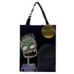Halloween zombie on the cemetery Classic Tote Bag