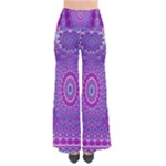 India Ornaments Mandala Pillar Blue Violet Pants