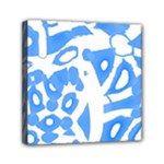 Blue summer design Mini Canvas 6  x 6 