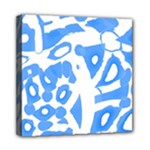 Blue summer design Mini Canvas 8  x 8 