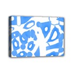 Blue summer design Mini Canvas 7  x 5 