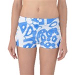 Blue summer design Boyleg Bikini Bottoms