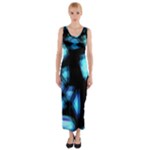 Blue light Fitted Maxi Dress