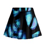 Blue light Mini Flare Skirt