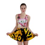 Yellow design Mini Skirt