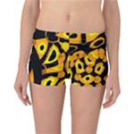 Yellow design Reversible Boyleg Bikini Bottoms
