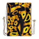 Yellow design Drawstring Bag (Large)