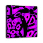 Purple design Mini Canvas 6  x 6 