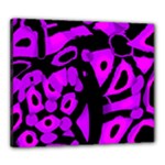 Purple design Canvas 24  x 20 