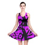Purple design Reversible Skater Dress