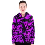 Purple design Women s Zipper Hoodie
