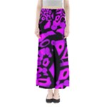 Purple design Maxi Skirts