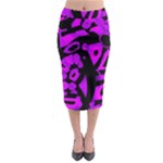 Purple design Midi Pencil Skirt