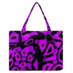 Purple design Medium Zipper Tote Bag
