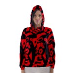 Red design Hooded Wind Breaker (Women)
