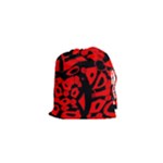 Red design Drawstring Pouches (XS) 